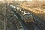 Eastbound stack train
